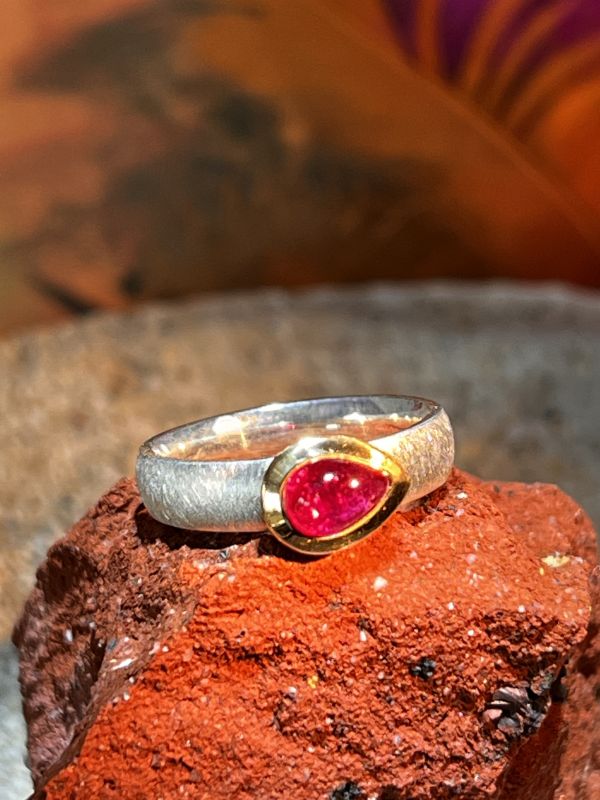 Herzblut Rubellit Turmalin Ring