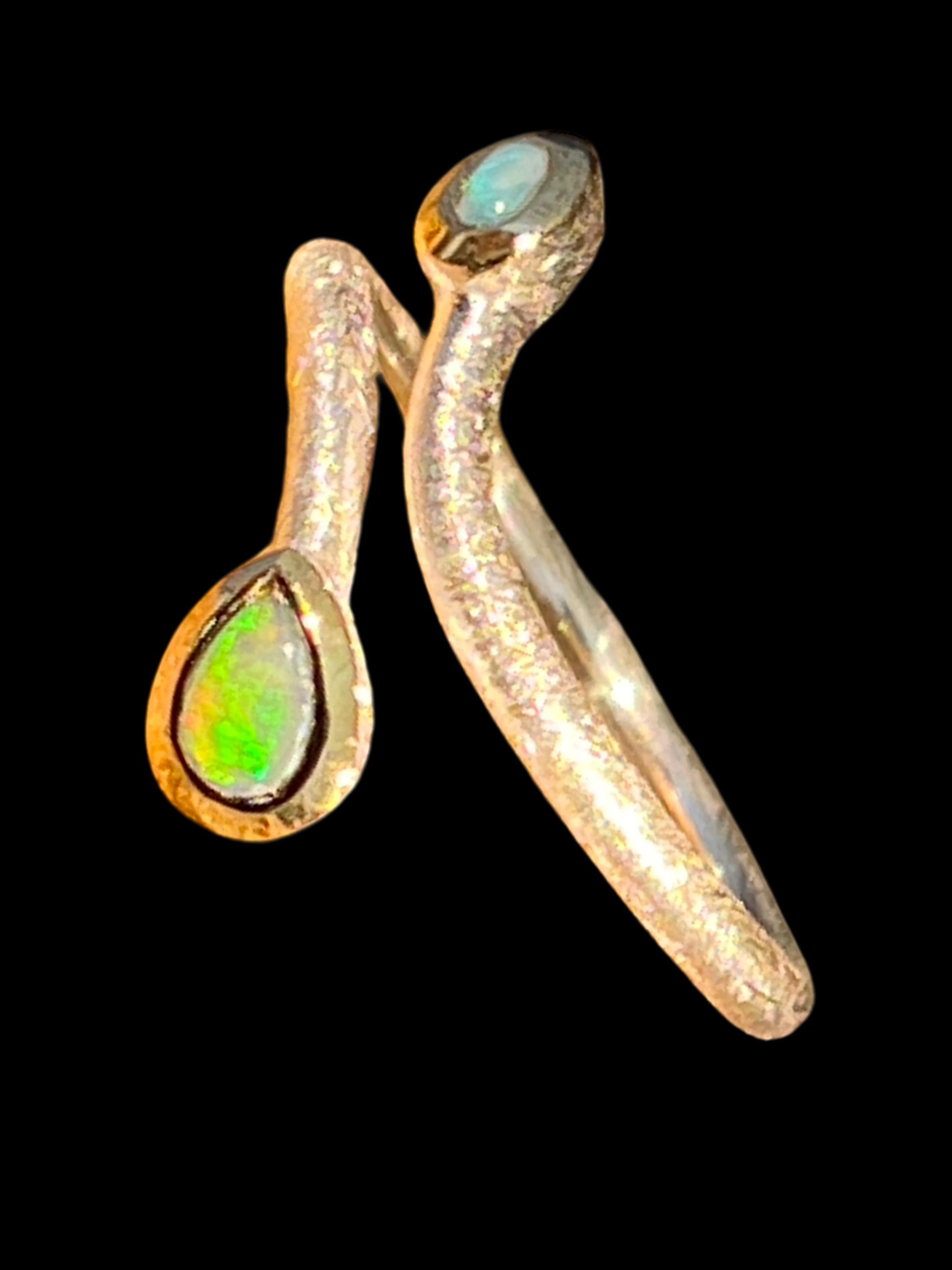 ANDAMOOKA  OPAL Tagespreis  Sterlingsilberring deutsche Qualität