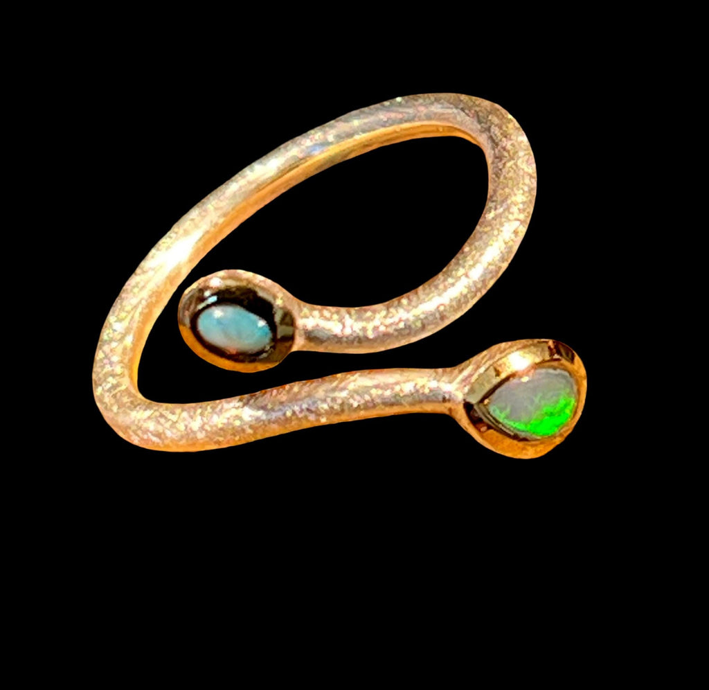 ANDAMOOKA  OPAL Tagespreis  Sterlingsilberring deutsche Qualität