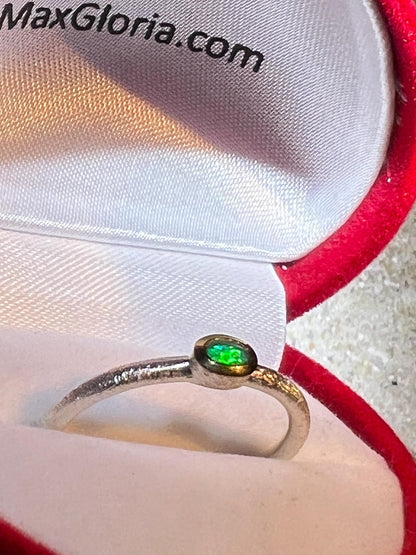 Schwarzopal Lieblinge für den Alltag Ring in Sterling Silber