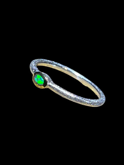 Schwarzopal Lieblinge für den Alltag Ring in Sterling Silber