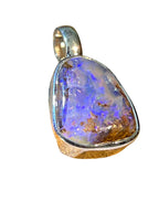 Opalviolett Kristallanhänger in Sterlingsilber
