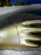 SmaragdTagespreis  Sterlingsilber Armband