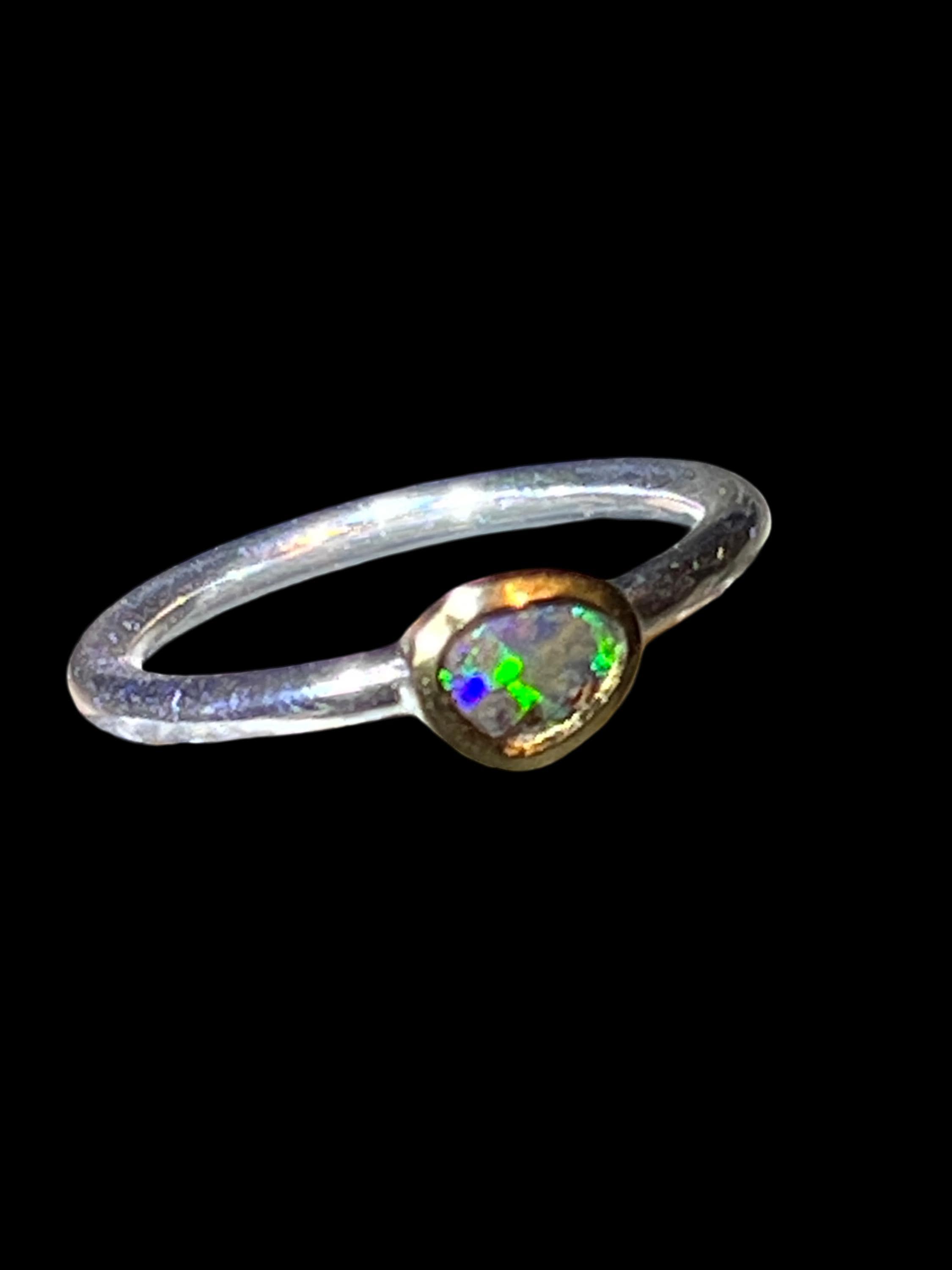 Boulderopal Tagespreis l Glücksstern Südsee Türkis in 18Kt Goldvermeil Ring in Silber deutsche Qualitätsarbeit
