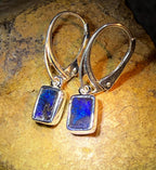 Boulder Opal Tagespreis  Sterlingsilber Ohrringe deutsche Qualitätsarbeit