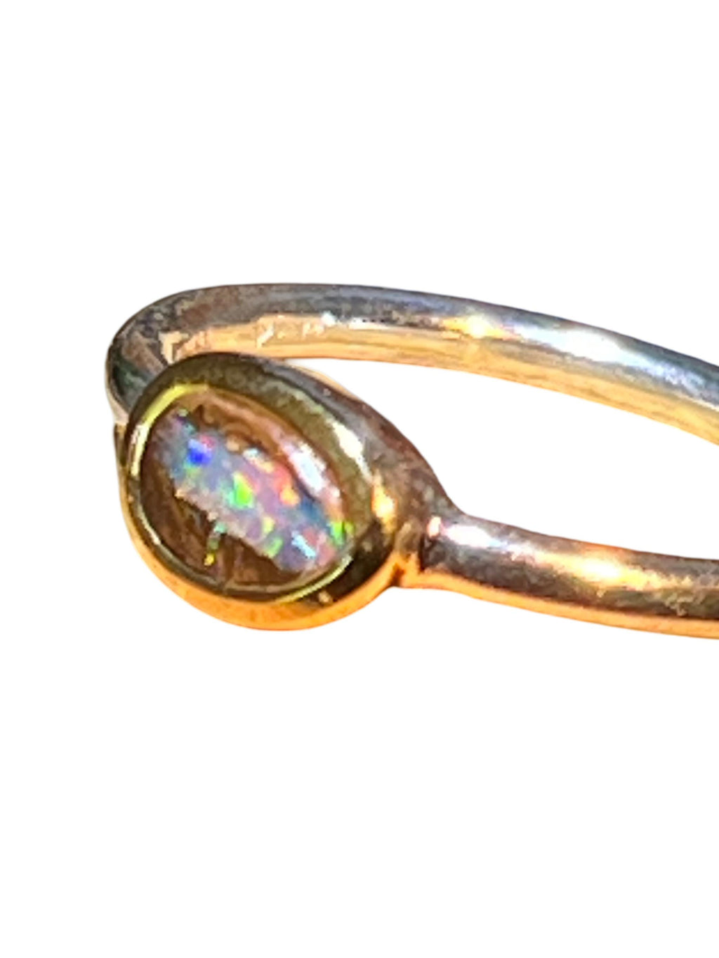 Boulderopal Tagespreis  für gute Laune in 18Kt Goldvermeil Ring in Silber deutsche Handarbeit