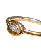 Boulderopal Tagespreis  für gute Laune in 18Kt Goldvermeil Ring in Silber deutsche Handarbeit