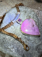 Pinkinspiration 18kt Goldvermeil Anhänger Sterlingsilber Kette vergoldet