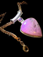 Pinkinspiration 18kt Goldvermeil Anhänger Sterlingsilber Kette vergoldet