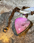 Pinkinspiration 18kt Goldvermeil Anhänger Sterlingsilber Kette vergoldet