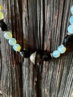 Onyx Opalglas Collier