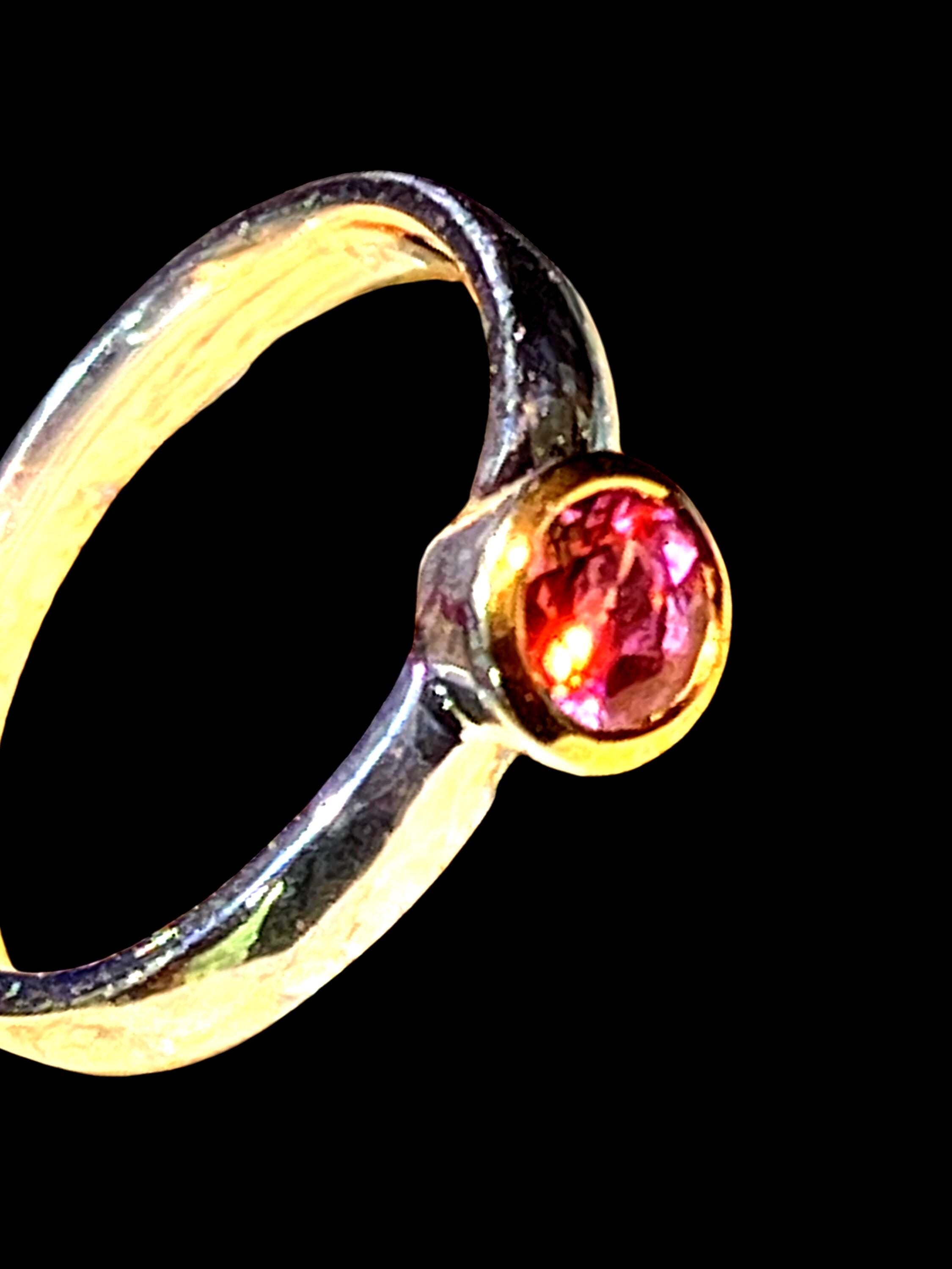 Turmalin Tagespreis  18kt Goldvermeil Silberring deutsche Qualitätsarbeit
