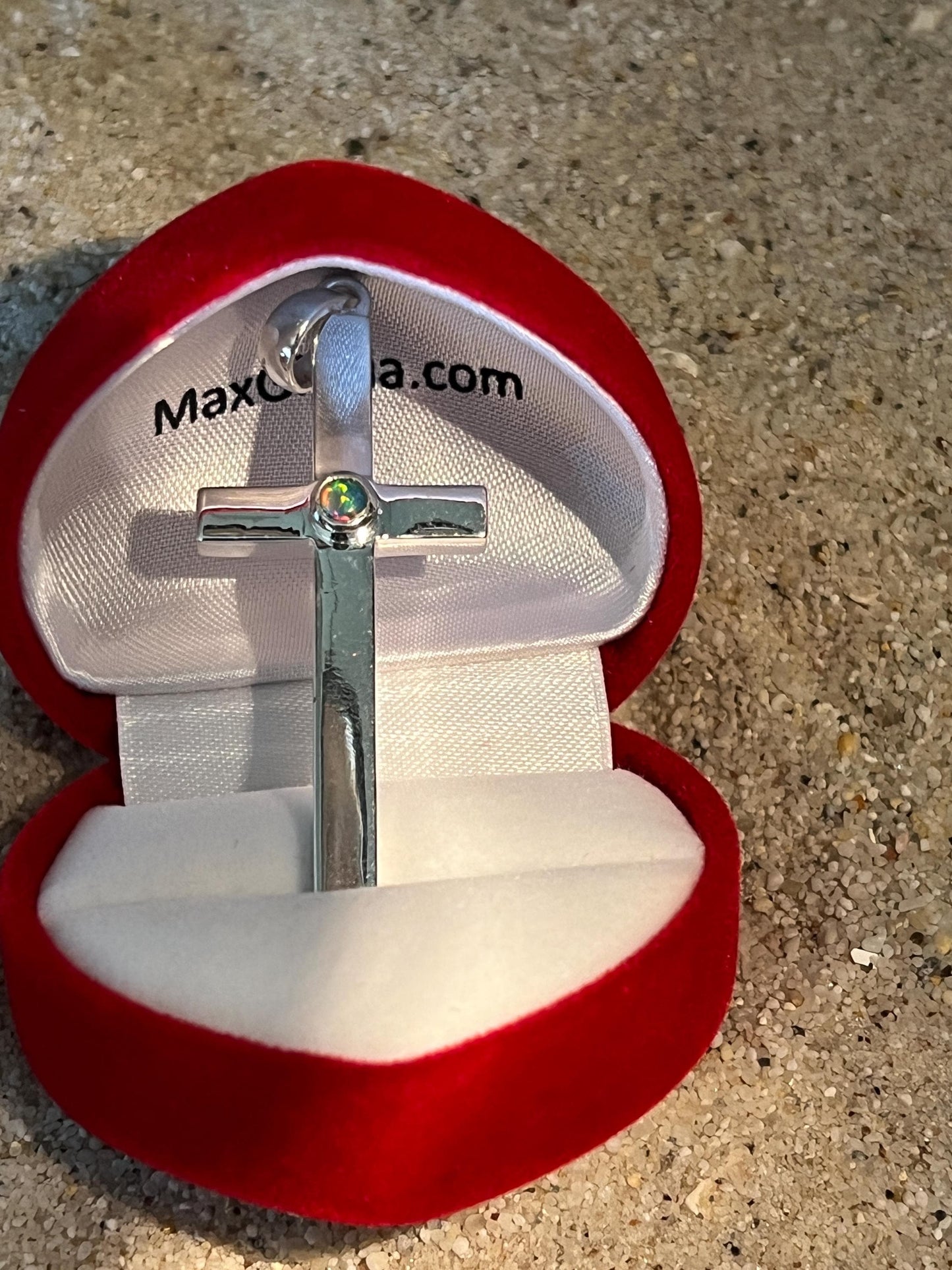 Opal Silber Kreuz stark orthodox sehr massiv und groß deutsche deutsche Qualitätsarbeit