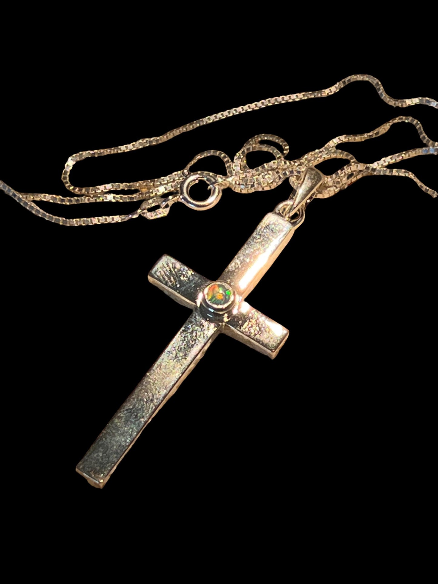 Opal Silber Kreuz stark orthodox sehr massiv und groß deutsche deutsche Qualitätsarbeit