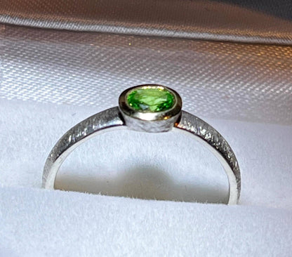 Mein PreisTsavorit Ringe 18Kt Goldvermail Fassung in Sterlingsilber