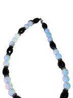 Onyx Opalglas Collier