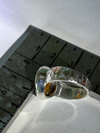 Boulder Opal Sonntagspreis Kristallspur Opulent Azurblau Sterlingsilberring deutsche Handarbeit