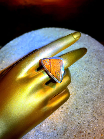Boulder Opal  Yowah in Sterlingsilber