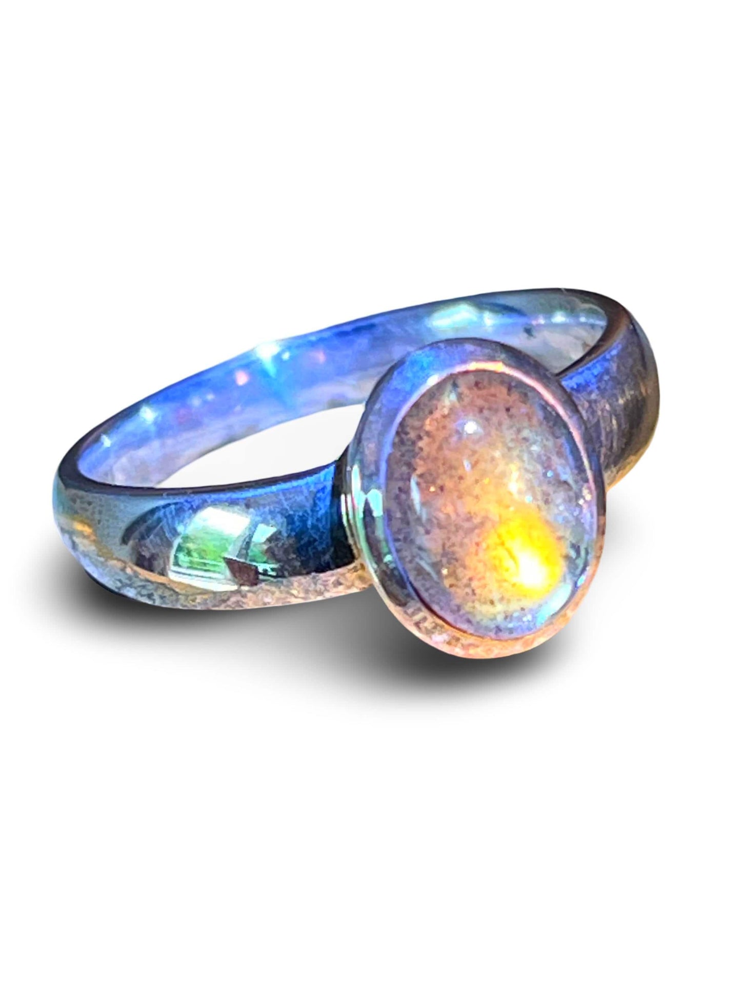 Mein Preis  Regenbogen Mondstein in Sterlingsilber