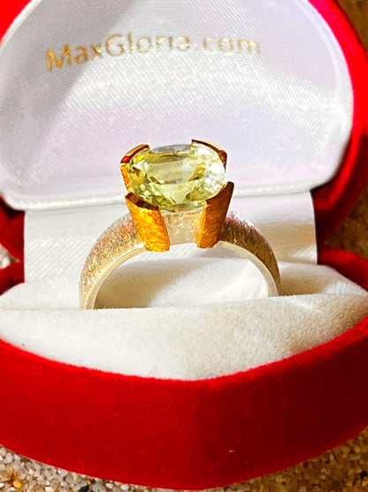 8 ct Prasiolith Ring Mein Preis