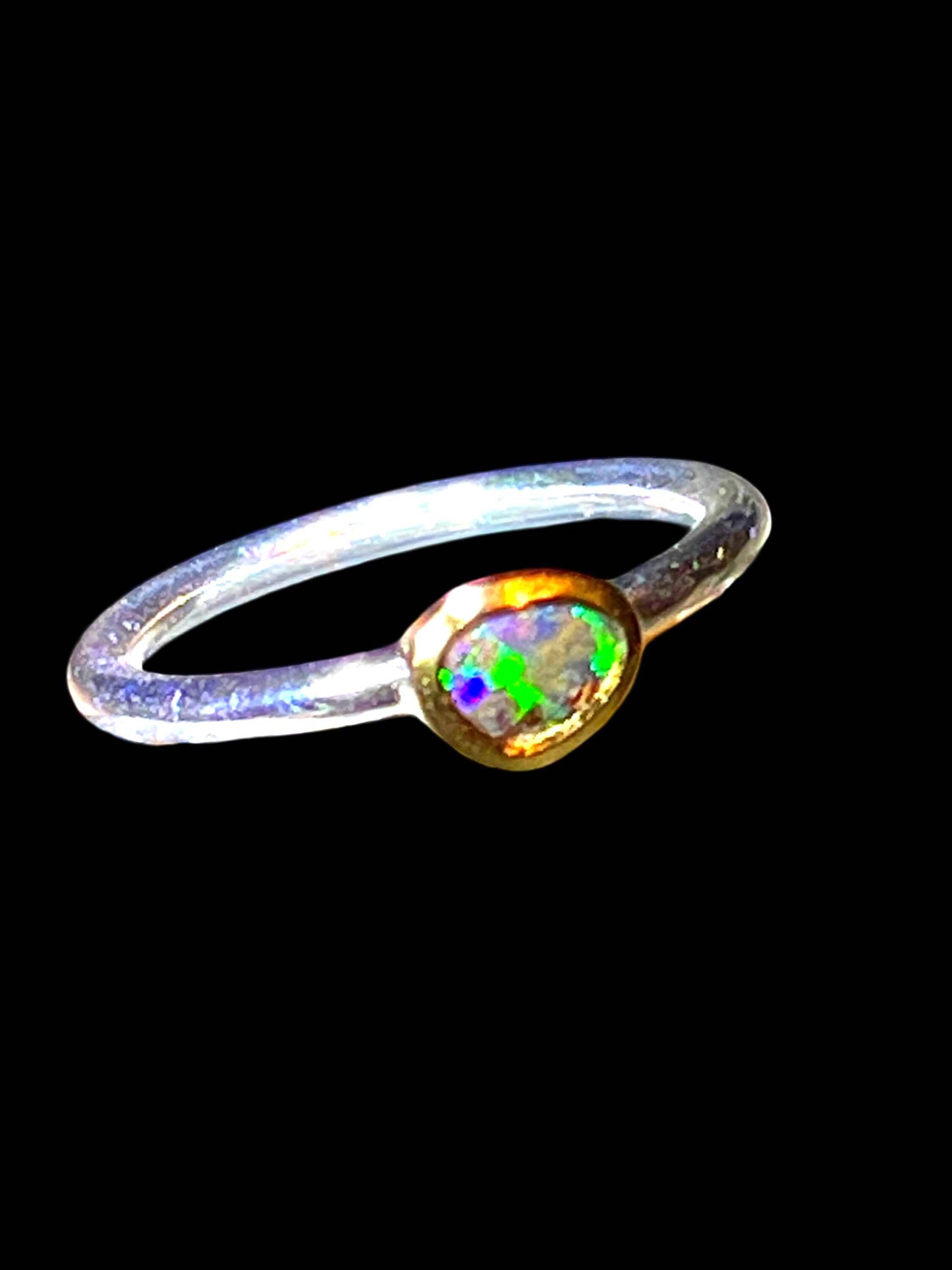 Wochenend Preis  Boulderopal  in 18Kt Goldvermeil Ring in Silber deutsche Qualitätsarbeit