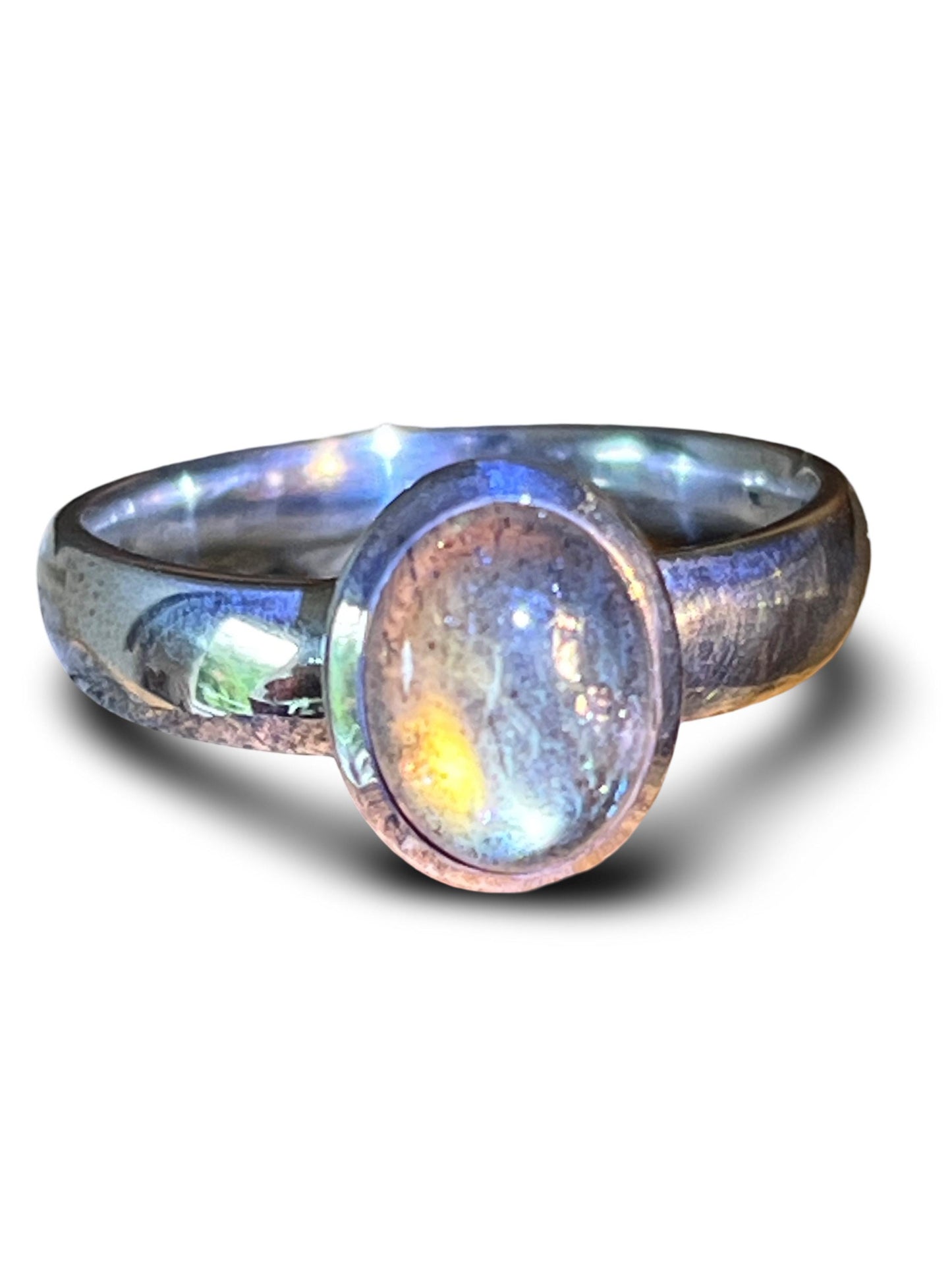 Mein Preis  Regenbogen Mondstein in Sterlingsilber