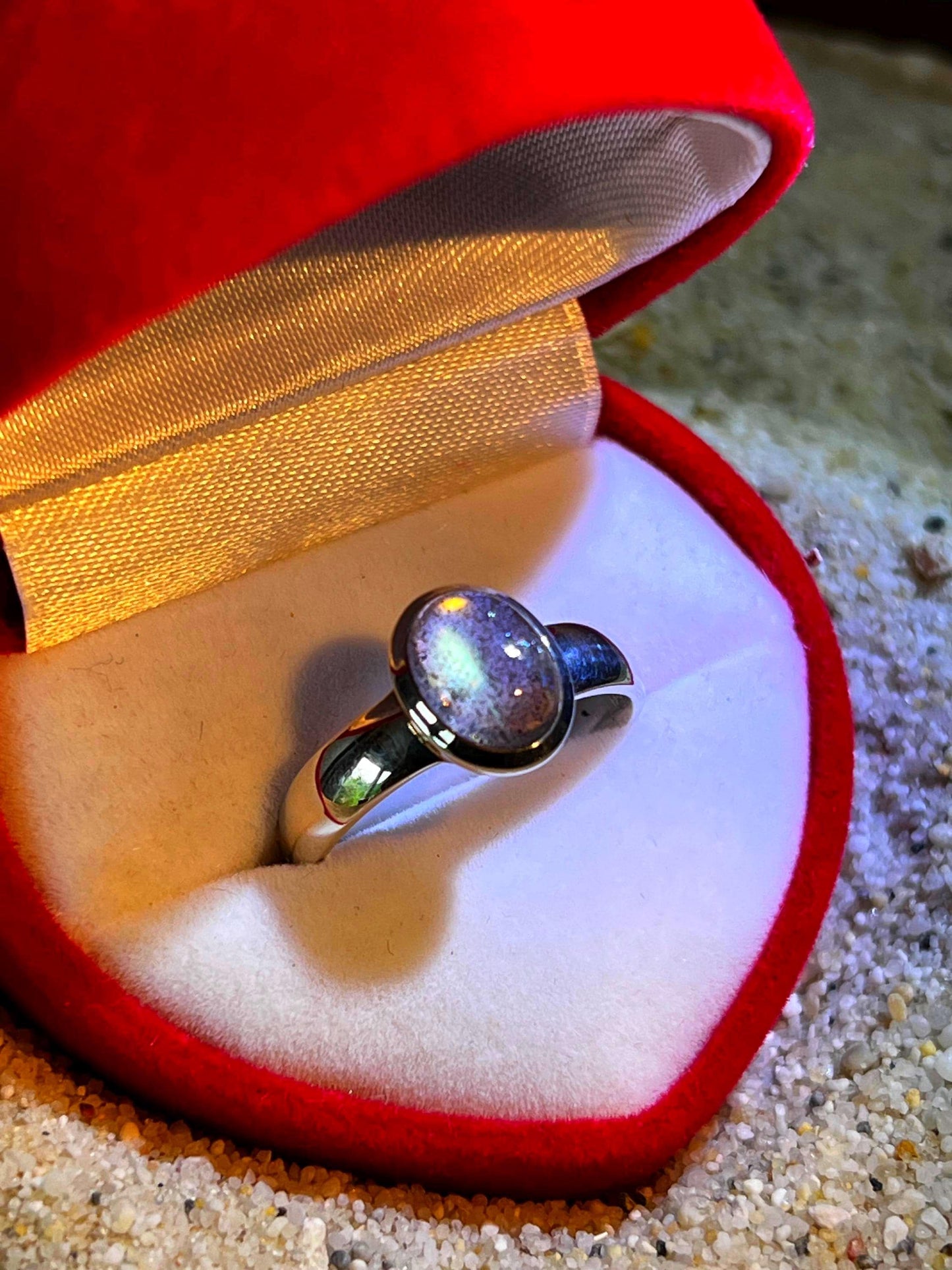 Mein Preis  Regenbogen Mondstein in Sterlingsilber