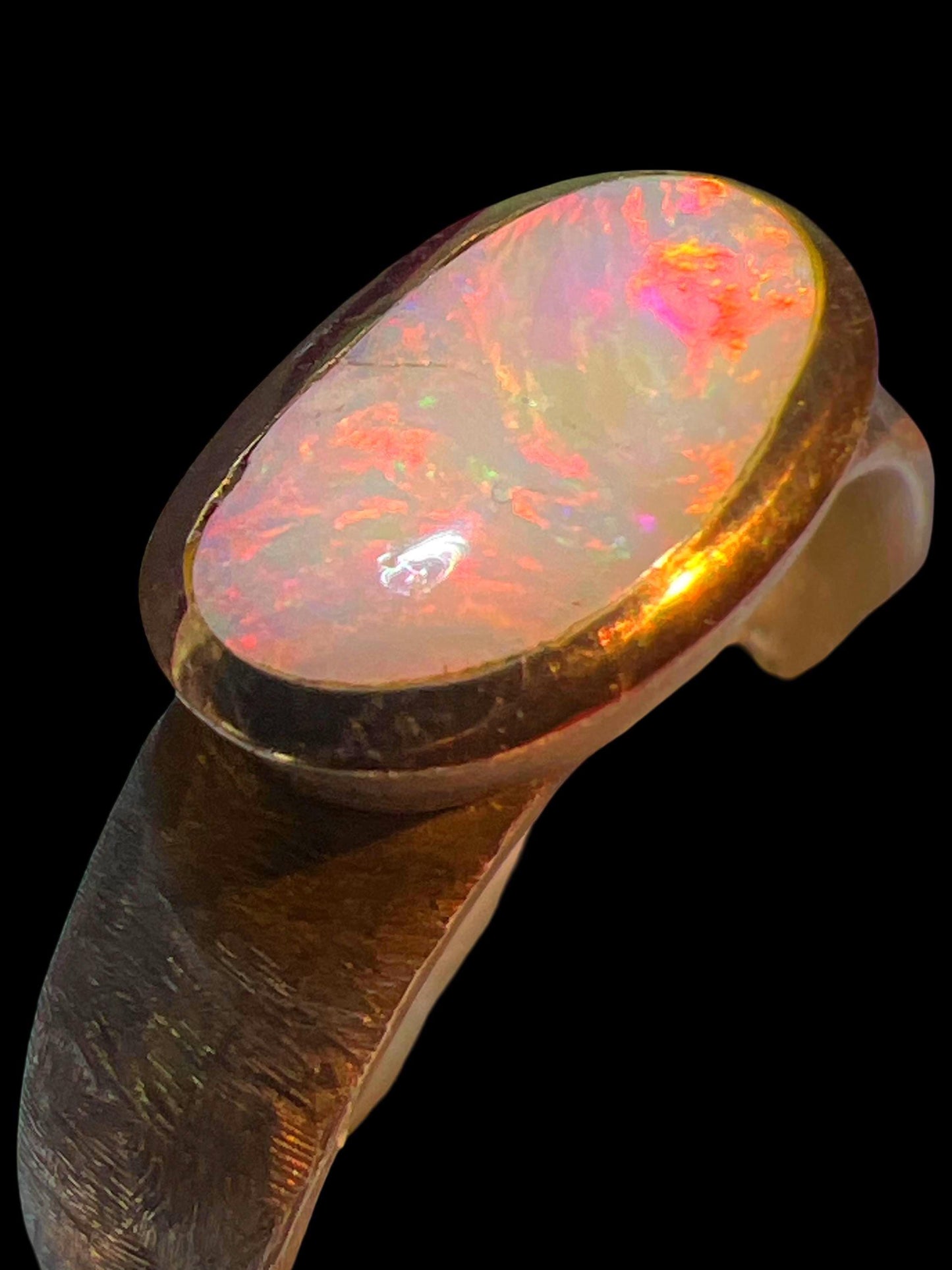 Mein Preis Edelopal Ring  in geschwärztem Sterlingsilber