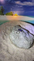 Lapis Lazuli Sterligsilber Ohrringe in 18kt Goldvermeil Fassung