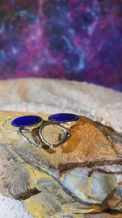 Lapis Lazuli imposante Ohrringe