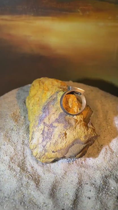 Mein Preis Boulder Opal Black Outdoor Queensland Ring in Silber