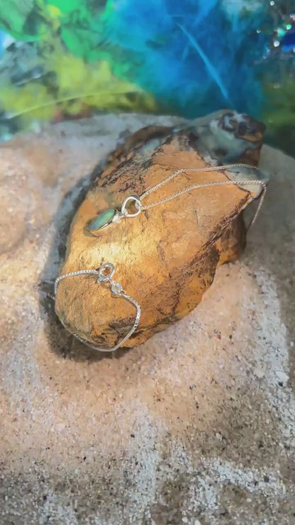 Mein Preis  Regenbogen Boulder Opal in 18Kt Goldvermeil Fassung Anhänger in Sterlingsilber